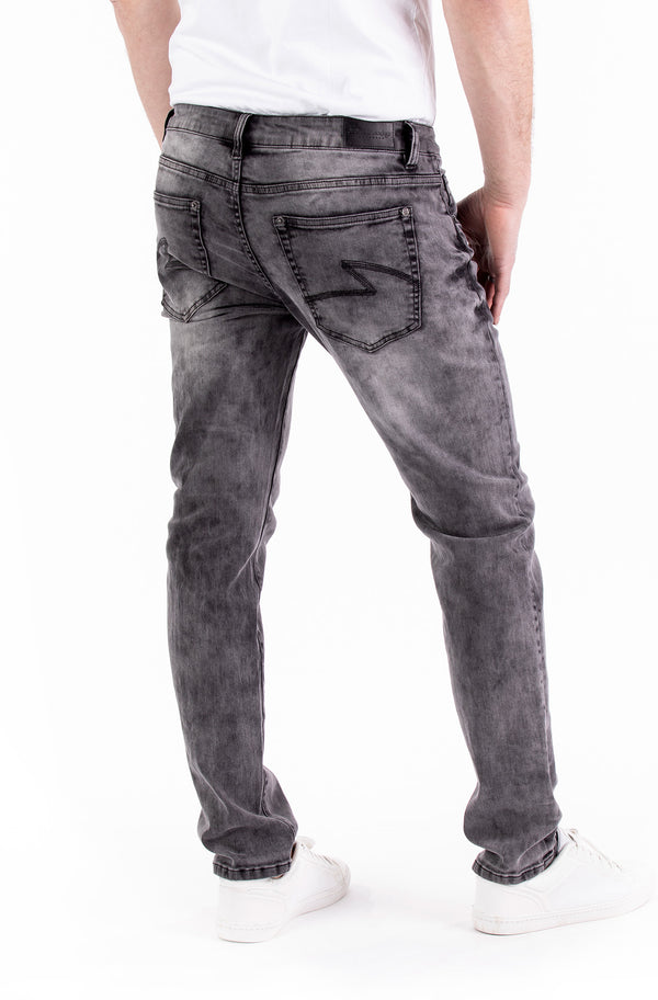 Blue Monkey Men Markus 4723 Grey Denim Slim Fit Jeans