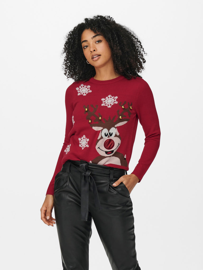 Only Xmas Bell Strick Weihnachts- Pullover